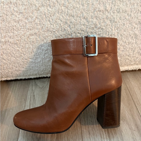 Prada Brown Leather Ankle Booties with Buckle - Picture 2 of 4